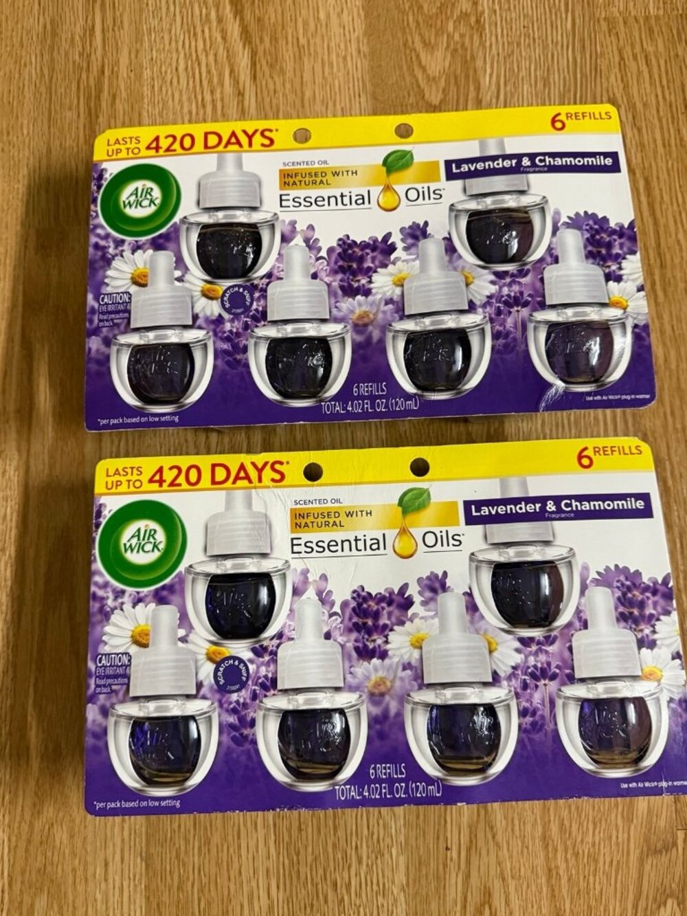 Air Wick air freshener Refills  Lavender & Chamomile  bundle lot OF 2 packs